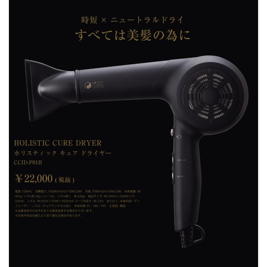 ドライヤー ホリスティックキュア 大風量 速乾 業務用 クレイツ HOLISTIC CURE DRYER CREATE 送料無料 CCID-P01B あすつく｜apishmono｜04