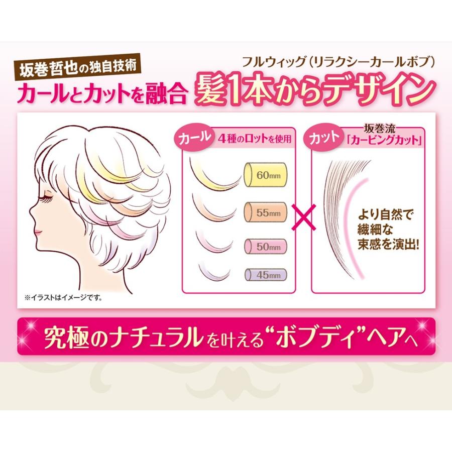 坂巻哲也 ヘアコサージュ フルウィッグ リラクシーカールボブ 坂巻哲也 ヘアコサージュ フルウィッグ リラクシーカールボブ