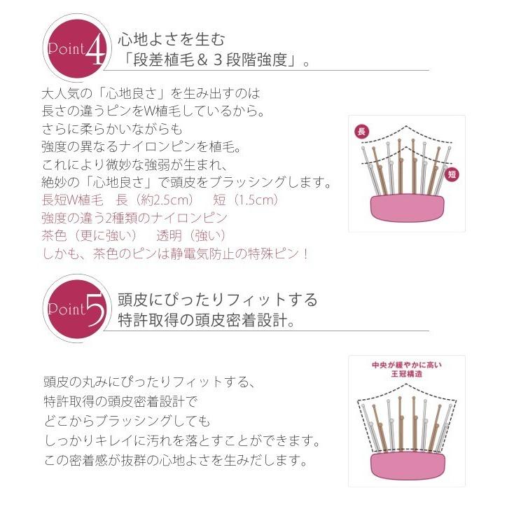 ピンクさま　専用スカルプ スカルプブラシ エスハートエス ワールドモデル ロング ピンク