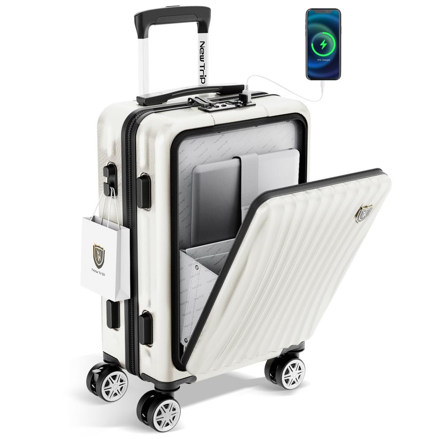 New Trip スーツケース フロントオープン キャリーケース 機内 New Trip スーツケース フロントオープン キャリーケース 機内