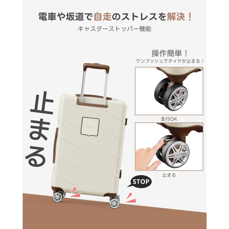 スーツケース キャリーケース ストッパー付き 機内持ち込み カップ