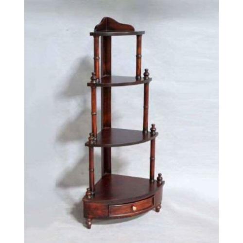 装飾品を引き立ててくれるコーナーシェルフ マホガニー 飾り棚 英国スタイル アンティーク調 玄関 リビング 木製 お洒落 高級 収納 クラシック家具 301 11 7067 輸入家具の販売 通販 アピタス 通販 Yahoo ショッピング