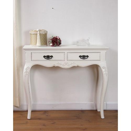 ブランド 白家具 フランス シャビーシック オリーブ お洒落 可愛い コンソールテーブル アンティーク風ホワイト家具 白家具 カントリーコーナー エレガント オリーブ 可愛い 301 12 1044 輸入家具の販売 通販 アピタス インテリア