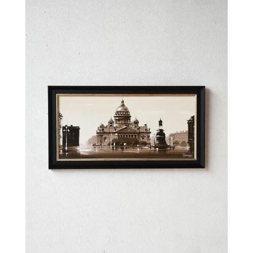 クラシックにもモダンにも似合うモノトーンなインテリア絵画 額絵 インテリア 壁掛け ブラック 油絵風 お洒落 輸入 横長 リビング 玄関 シンプル 310 Gj 597 輸入家具の販売 通販 アピタス 通販 Yahoo ショッピング