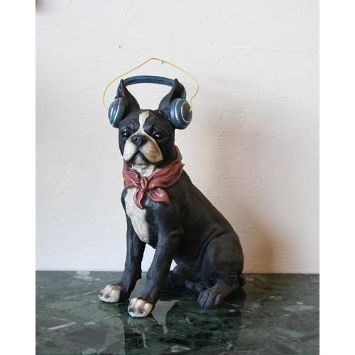 ボクサー犬の置物 ヘッドホン ドッグ 可愛い インテリア オブジェ 飾り アンティーク調 輸入雑貨 アンティーク風家具 おしゃれ 310 Ny 39 輸入家具の販売 通販 アピタス 通販 Yahoo ショッピング