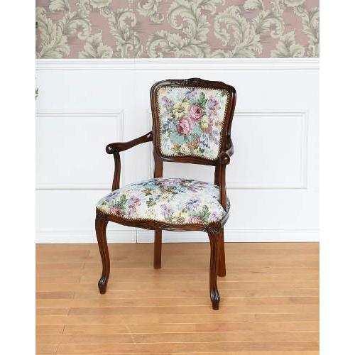 最終値下げ 花柄のゴブラン織りが綺麗なアームチェア イタリア製 １人掛け 肘付き サロン ヨーロピアン 猫脚 布張り おしゃれ クラシック家具 インテリア デザイン アウトレット送料無料 Zoetalentsolutions Com