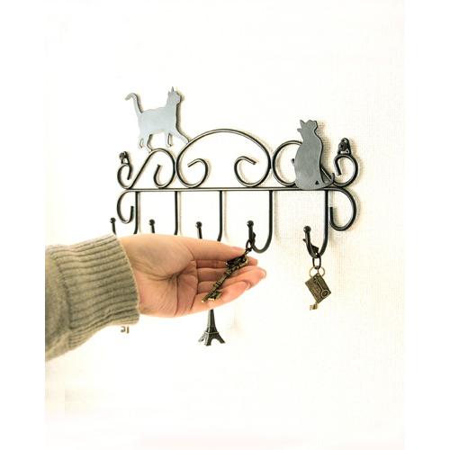 キャットデザイン 壁掛けキーハンガー５連 ブラック アイアン ロートアイアン 猫 ウォール 玄関 飾り おしゃれ 可愛い インテリア 輸入 フック 収納 323 00 0043 輸入家具の販売 通販 アピタス 通販 Yahoo ショッピング