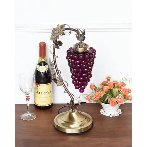 テーブルランプ 1灯 25W E17 ぶどう 葡萄 フルーツ モチーフ ゴールド