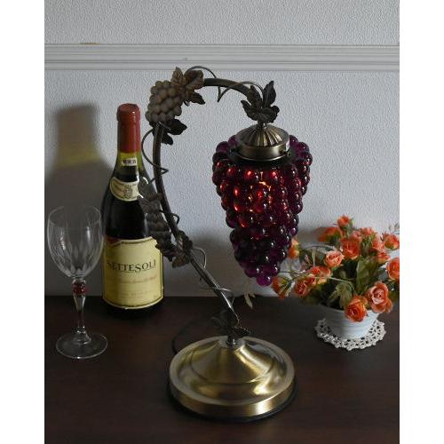 テーブルランプ 1灯 25W E17 ぶどう 葡萄 フルーツ モチーフ ゴールド