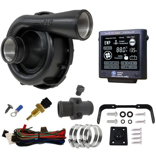 最大流量毎分162L:EWP150アルミ合金製ブラックボディ電動