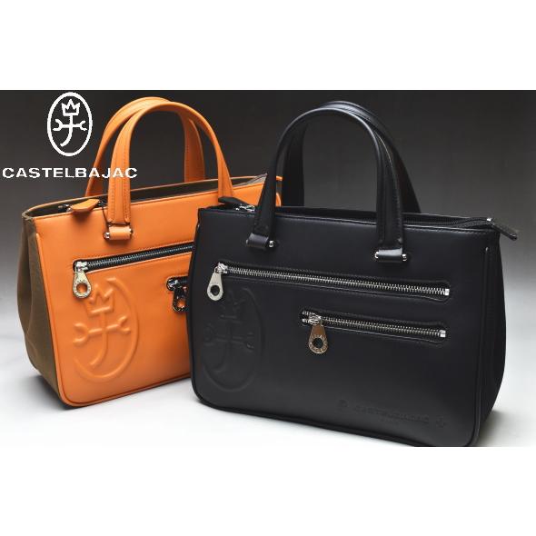 【美品】カステルバジャック ドライビングトートバッグ トリエⅡ レザー ブラック レザードライビングトートバッグ ＜トリエⅡ＞ | カステル