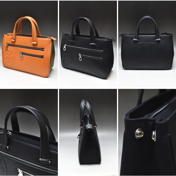【美品】カステルバジャック ドライビングトートバッグ トリエⅡ レザー ブラック レザードライビングトートバッグ ＜トリエⅡ＞ | カステル