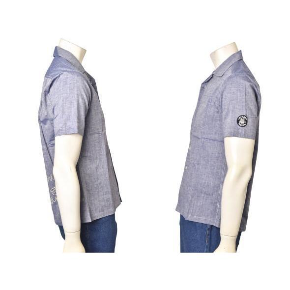 【新品未使用品　タグ付】 シナコバ　sinacova 半袖開襟シャツ　Mブルー 公式】シナコバ （SINA COVA） 半袖オープンカラーシャツ 開襟