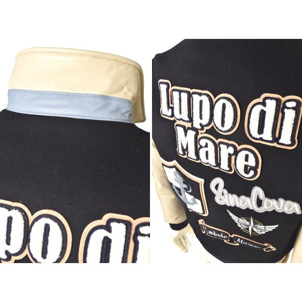 30％OFFセール！ シナコバ SINACOVA 秋冬アイテム メンズ ラムレザー切替スタジアムジャンパー アウトレット | SINA COVA | 03