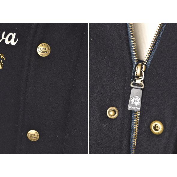 30％OFFセール！ シナコバ SINACOVA 秋冬アイテム メンズ ラムレザー切替スタジアムジャンパー アウトレット | SINA COVA | 04