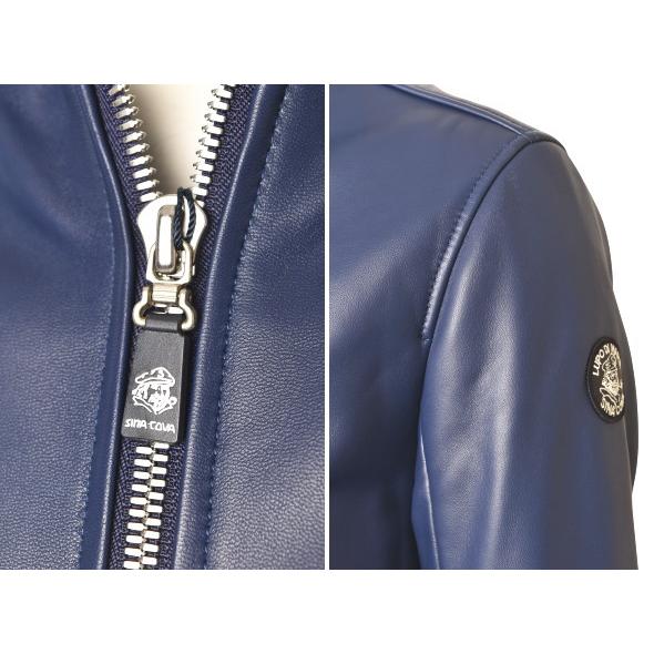 シナコバ SINACOVA 2025秋冬新作 メンズ フーデッドラムレザージャケット 羊革 シープスキン | SINA COVA | 06