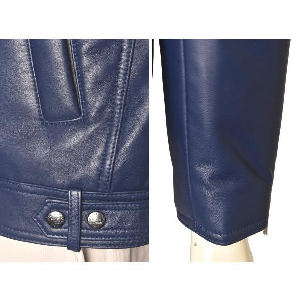 シナコバ SINACOVA 2025秋冬新作 メンズ フーデッドラムレザージャケット 羊革 シープスキン | SINA COVA | 09