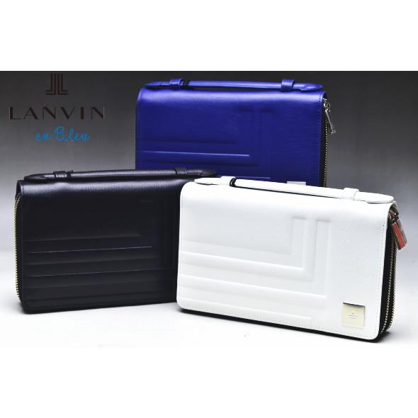 ランバンオンブルー LANVIN en Bleu イケテイ フィズ Wファスナーサードバッグ クラッチバッグ LANVIN en Bleu ランバンオンブルー イケテイ フィズ Wファスナー
