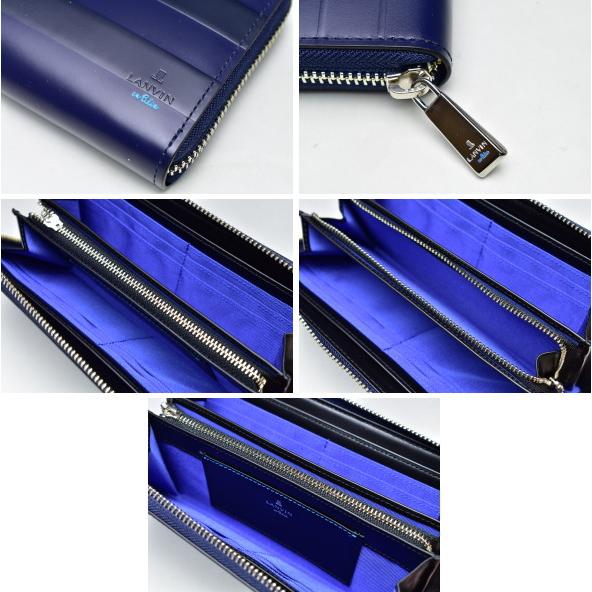 ランバンオンブルー LANVIN en Bleu イケテイ リスター小物 ラウンドファスナー長財布 LANVIN en Bleu ランバンオンブルー イケテイ リスター小物 ラウンド