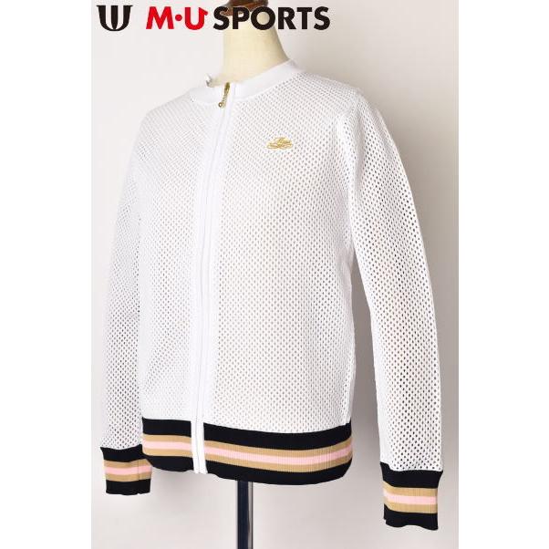 Muスポーツ M U M U Sports ゴルフ 22春夏新作 メッシュニットジャケット スポーツ メッシュニットジャケット
