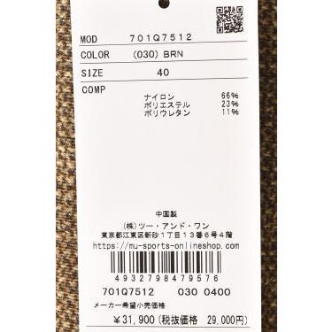 40％OFFセール！ MUスポーツ M・U SPORTS ゴルフ 2024秋冬新作 レディース 裏起毛ストレッチパンツ 服 ゴルフウェア アウトレットの画像