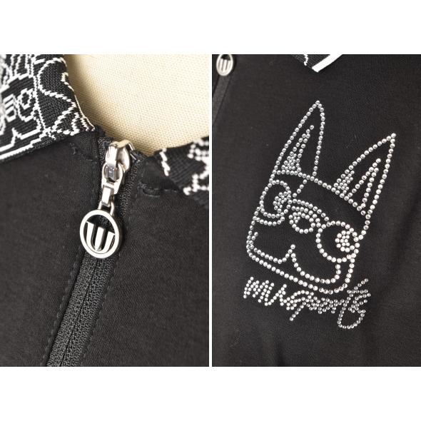 MUスポーツ M・U SPORTS ゴルフ 2025秋冬新作 レディース 長袖ハーフジップポロシャツ 服 ゴルフウェア M・U SPORTS 30％OFFセール！ MUスポーツ ゴルフ 2025秋冬新作