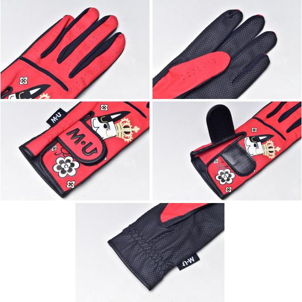 MUスポーツ M・U SPORTS ゴルフ 2024秋冬新作 レディース 両手グローブ