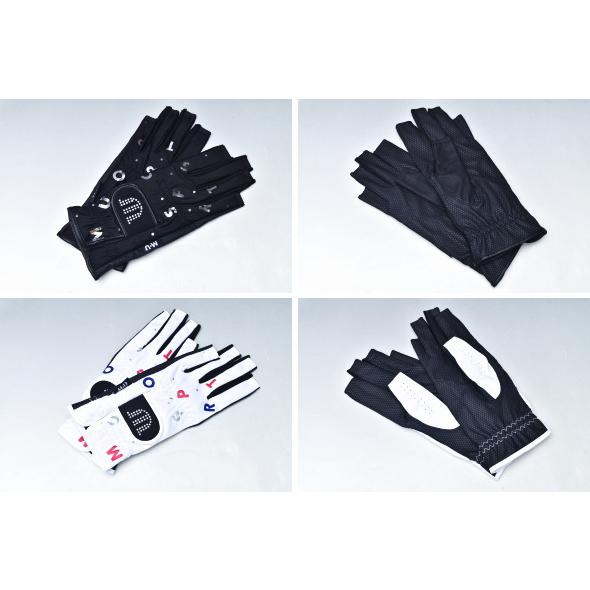 M・U SPORTS MUスポーツ ゴルフ 2024秋冬新作 レディース 指先なし両手