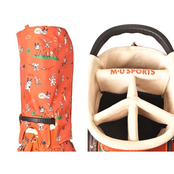 M-U SPORTS ゴルフバッグ キャディバッグ 楽天市場】MU SPORTS MU スポーツ キャラクター 総柄パーツ使い