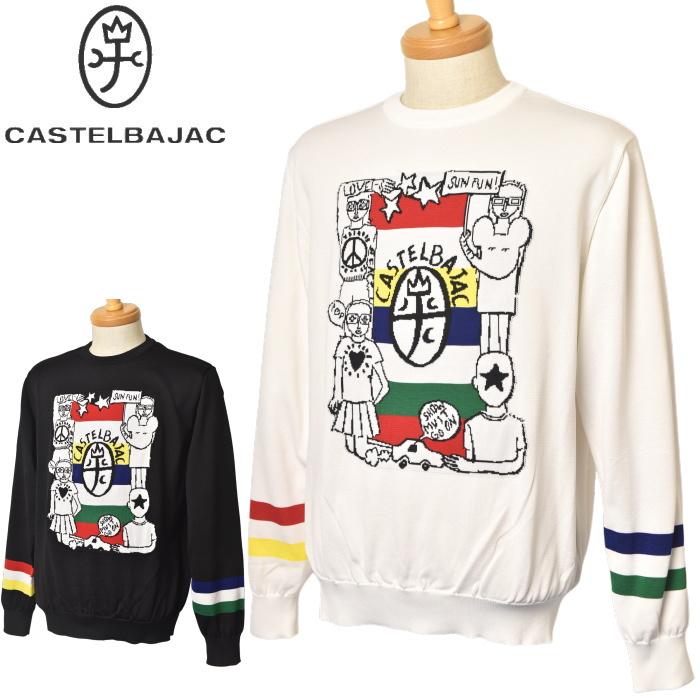 カステルバジャック CASTELBAJAC 2025秋冬新作 メンズ クルーネックセーター 服 CASTELBAJAC（カステルバジャック） 30％OFFセール！ CASTELBAJAC 2025