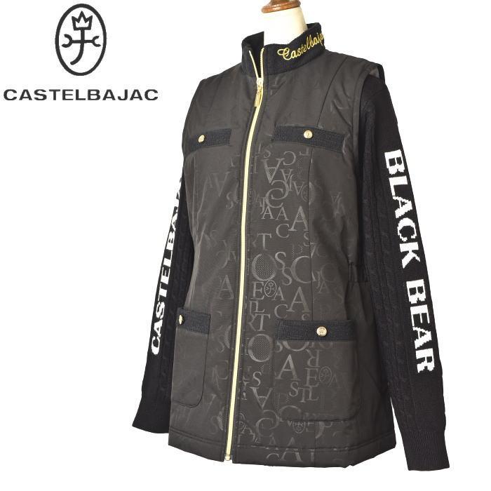 カステルバジャック CASTELBAJAC 7244317251 レディース アウター ベスト 中綿 ジップアップ ハイネック ゴルフウェア スポーツウェア ブラックライン 秋冬 CASTELBAJAC（カステルバジャック） 20％OFFセール！ スポーツ ゴルフ