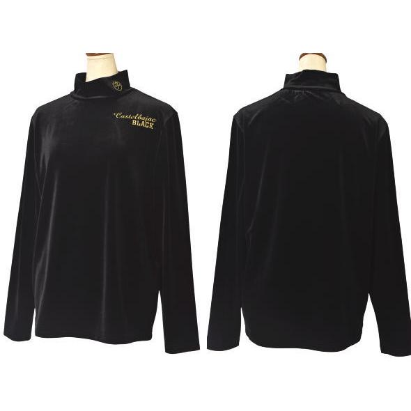 カステルバジャック スポーツ ゴルフ CASTELBAJAC 2025秋冬新作 レディース 長袖ハイネックベロアシャツ モックネック 服 ゴルフウェア CASTELBAJAC（カステルバジャック） 30％OFFセール！ スポーツ ゴルフ