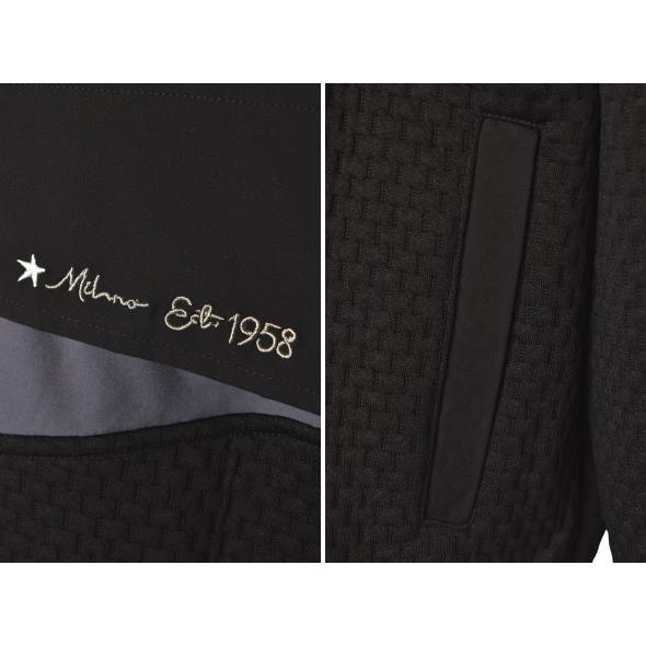 ミラショーン mila schon 2025秋冬新作 メンズ 異素材使いフーディー