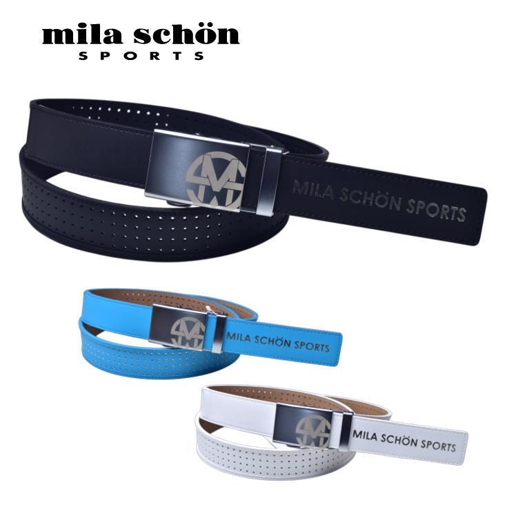 50％OFFセール！ ミラショーン スポーツ ゴルフ mila schon sports 2025春夏新作 メンズ スライド式ベルト アウトレット | CASTELBAJAC