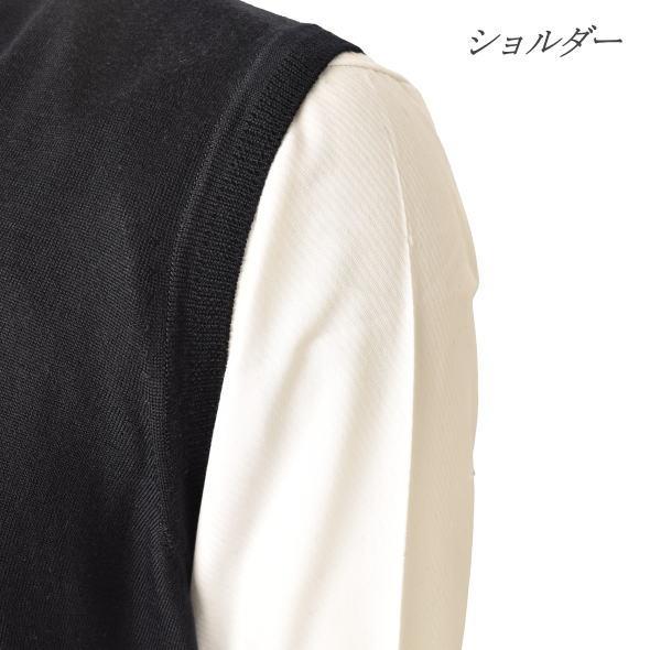 ベスト Vネックニットベスト メンズ M-L-2L トップス レセント LeCENT