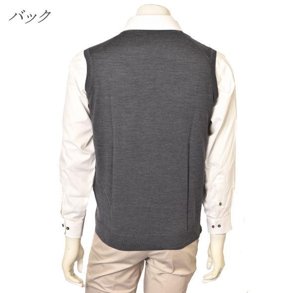 ベスト Vネックニットベスト メンズ S-M-L-2L トップス レセント