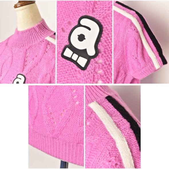 50％OFFセール！ アルチビオ archivio ゴルフ 2023秋冬新作 レディース 半袖ハイネックニットプルオーバー モックネック 服 ゴルフウェア アウトレット | archivio | 02