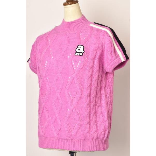 50％OFFセール！ アルチビオ archivio ゴルフ 2023秋冬新作 レディース 半袖ハイネックニットプルオーバー モックネック 服 ゴルフウェア アウトレット | archivio | 03