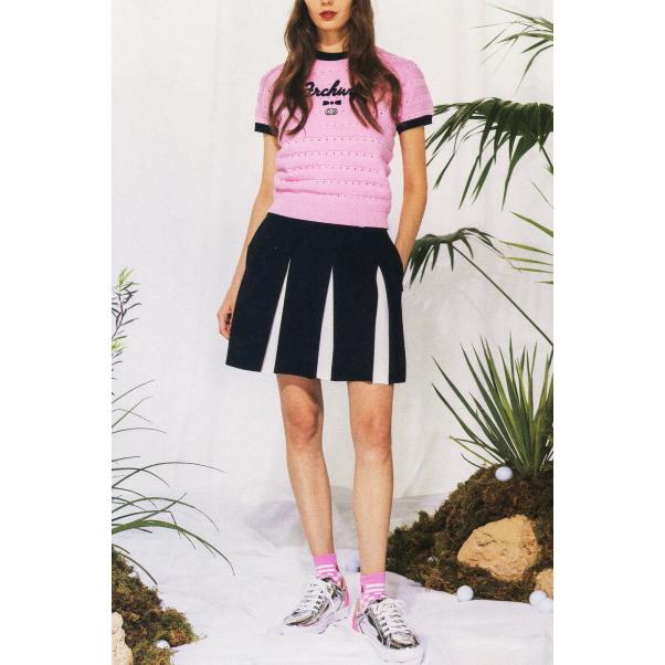 50％OFFセール！ アルチビオ archivio ゴルフ 2024春夏新作 レディース 半袖ニットプルオーバー 服 ゴルフウェア アウトレット | archivio | 04