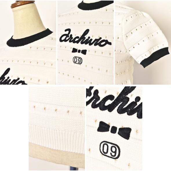 アルチビオレディース2024春夏モデル　未使用に近い　レディース半袖プルオーバー archivio 50％OFFセール！ アルチビオ ゴルフ 2024春夏新作