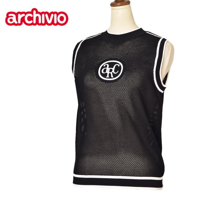 50％OFFセール！ アルチビオ archivio ゴルフ 2024春夏新作 レディース ノースリーブメッシュニットプルオーバー ニットベスト 服 ゴルフウェア アウトレット archivio（アルチビオ） 50％OFFセール！ ゴルフ 2024春夏新作