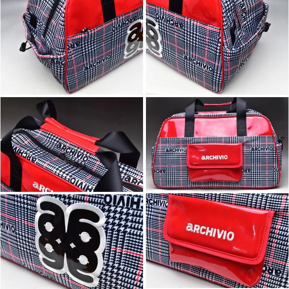 archivio - 【新品未使用】アルチビオ☆ボストンバッグ archivio ゴルフ 「LADIES」グレンチェック柄ボストンバッグ