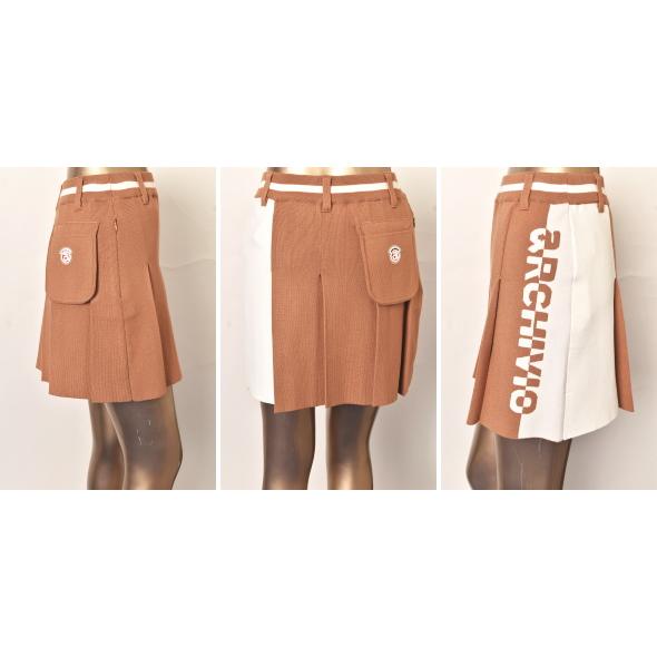 50％OFFセール！ アルチビオ archivio ゴルフ 2024秋冬新作 レディース 2段プリーツスカート 服 ゴルフウェア アウトレット archivio（アルチビオ） 50％OFFセール！ ゴルフ 2024秋冬新作