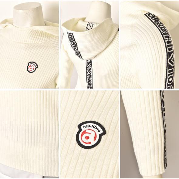 archivio - アルチビオ　◆　ウール混リブニットプルオーバー archivio 50％OFFセール！ アルチビオ ゴルフ 2024秋冬新作