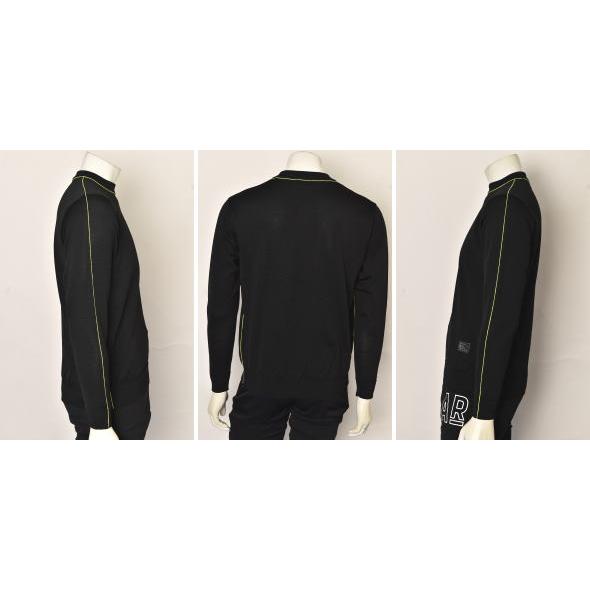 ゴルフ！新品アルビチオ　ニット36 美品】アルチビオ セーター 白×ブラウン バイカラー プル