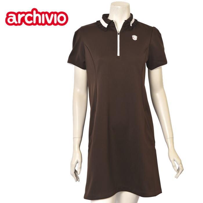 ◇新品◇アルチビオ◇archivio◇半袖ワンピ◇黒◇レディースゴルフ◇40 archivio（アルチビオ） 40％OFFセール！ ゴルフ 2025秋冬新作