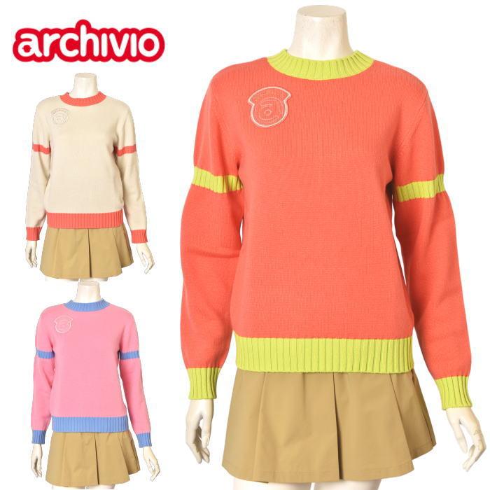 30％OFFセール！アルチビオ archivio ゴルフ 2025秋冬新作 レディース カシミヤ ニットプルオーバー セーター 服 ゴルフウェア アウトレット archivio（アルチビオ） 30％OFFセール！ ゴルフ 2025秋冬新作