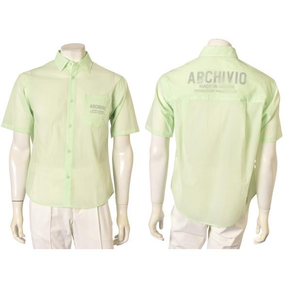 アルチビオ archivio ゴルフ 2026春夏新作 メンズ 半袖シアーシャツ 服 ゴルフウェアの画像