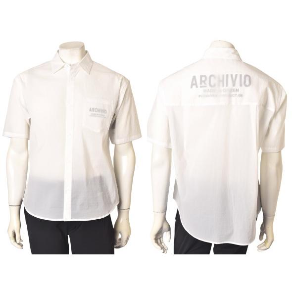 アルチビオ archivio ゴルフ 2026春夏新作 メンズ 半袖シアーシャツ 服 ゴルフウェアの画像