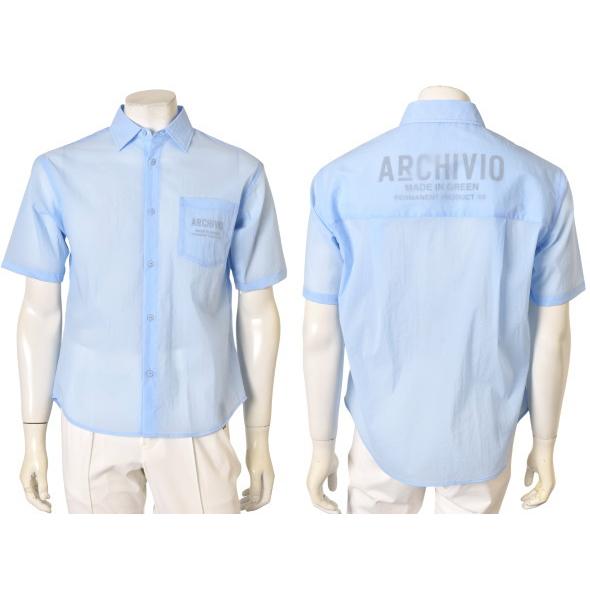 アルチビオ archivio ゴルフ 2026春夏新作 メンズ 半袖シアーシャツ 服 ゴルフウェアの画像